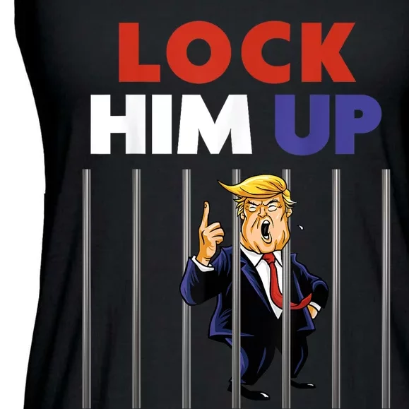 Jail Trump Shirt Lock Him Up Anti Trump Ladies Essential Flowy Tank