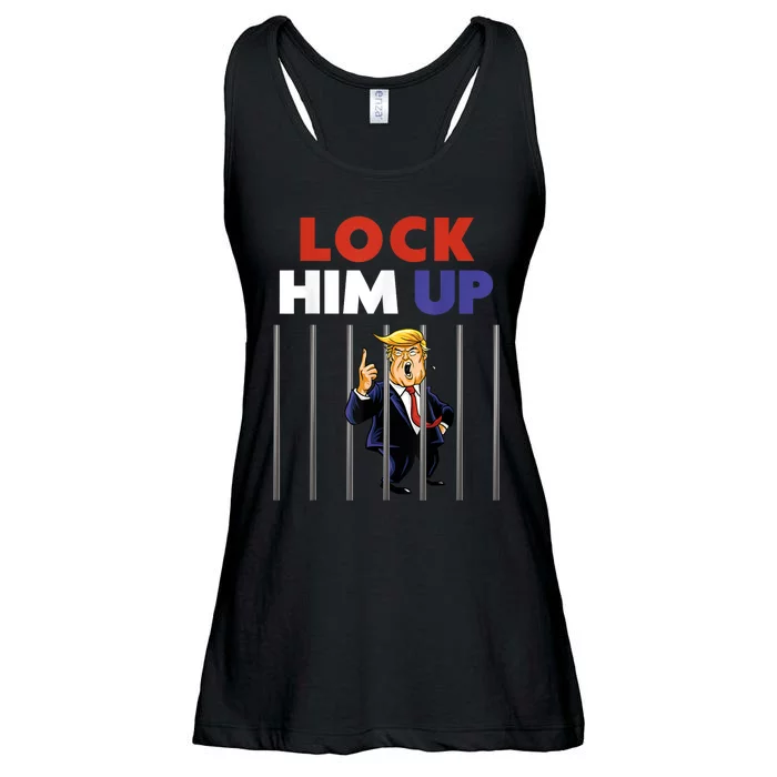 Jail Trump Shirt Lock Him Up Anti Trump Ladies Essential Flowy Tank