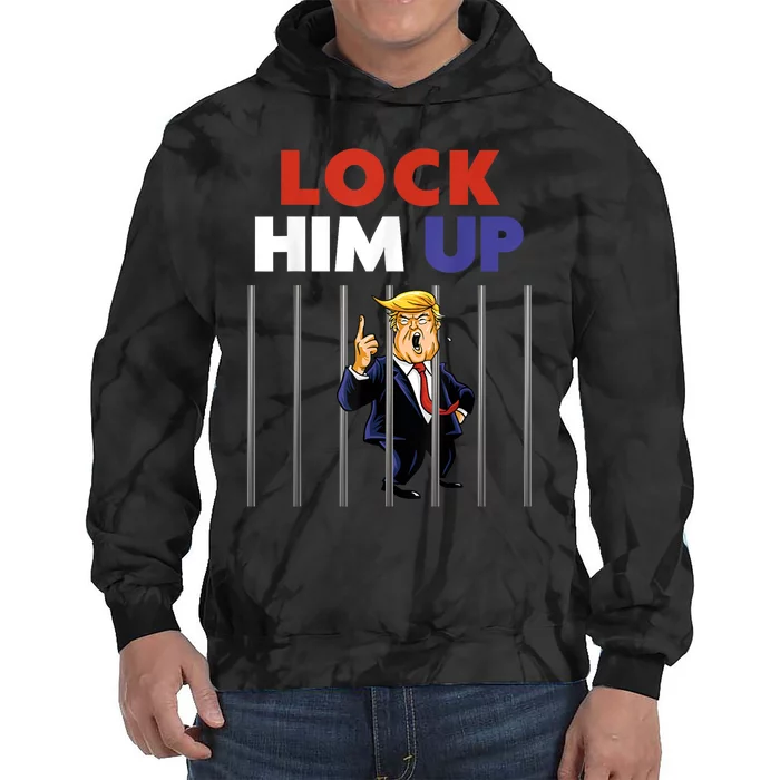 Jail Trump Shirt Lock Him Up Anti Trump Tie Dye Hoodie