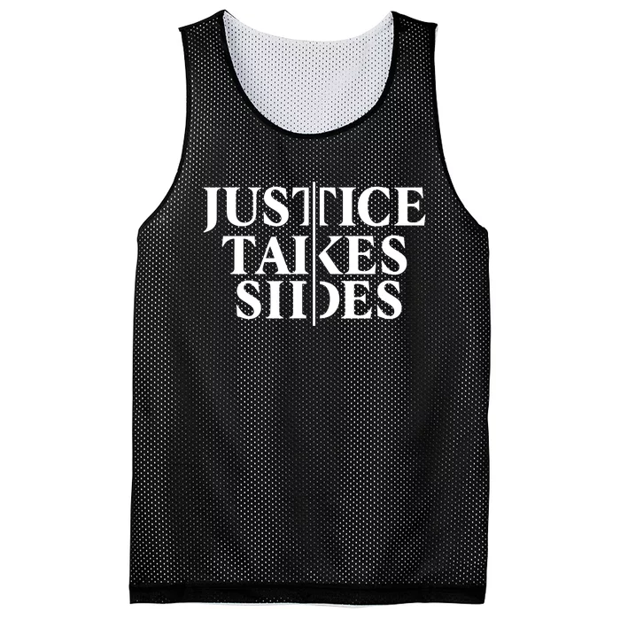 Justice Takes Sides Mesh Reversible Basketball Jersey Tank