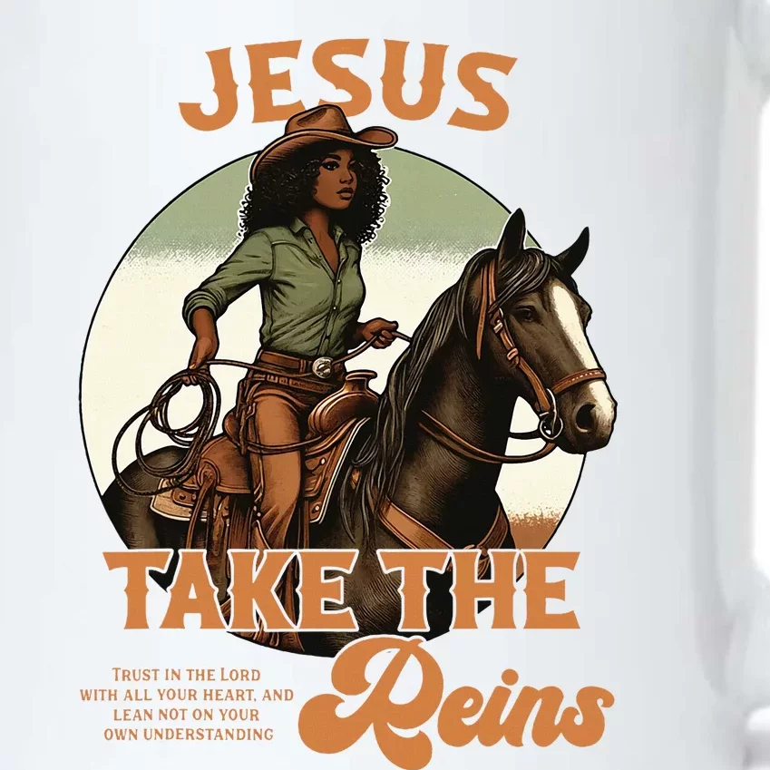 Jesus Take The Reins Christian Black Cowgirl Western Black Color Changing Mug