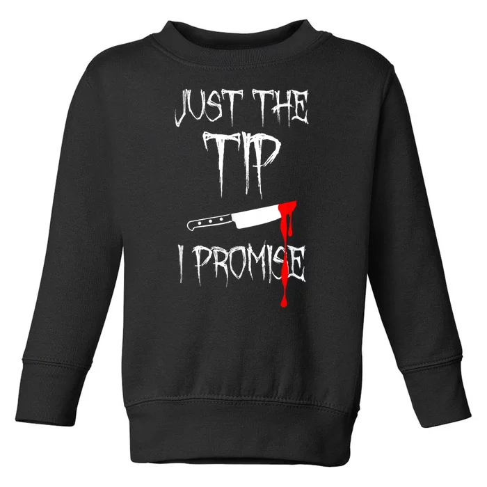 Just The Tip I Promise Toddler Sweatshirt