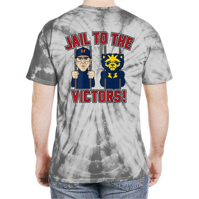 Jail To The Victors (On Back) Back Print Tie-Dye T-Shirt