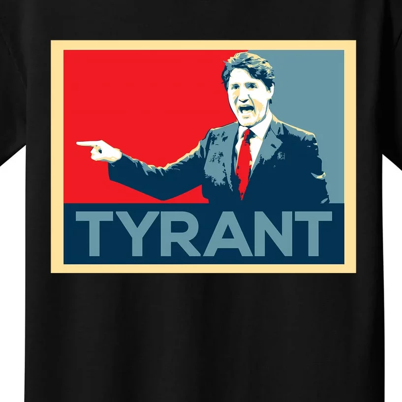 Justin Trudeau Tyrant Kids T-Shirt