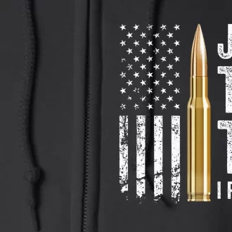 Just The Tip I Promise Funny Gun Owner Pro Guns Usa Flag Full Zip Hoodie