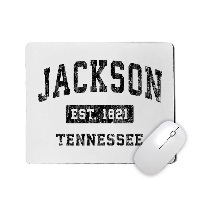 Jackson Tennessee Tn Vintage Established Sports Design Mousepad