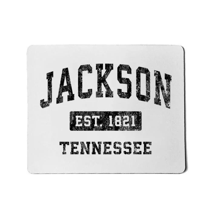 Jackson Tennessee Tn Vintage Established Sports Design Mousepad