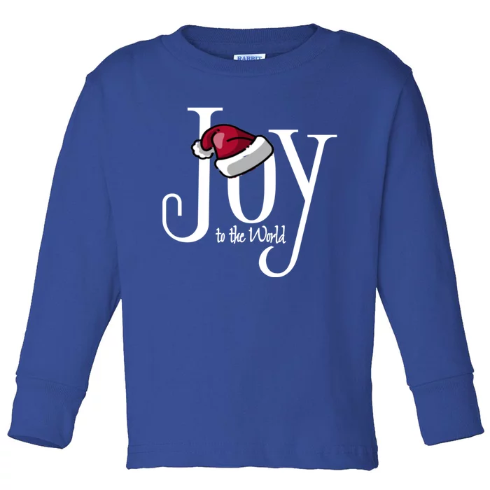 Joy To The World Christian Christmas Gift Toddler Long Sleeve Shirt