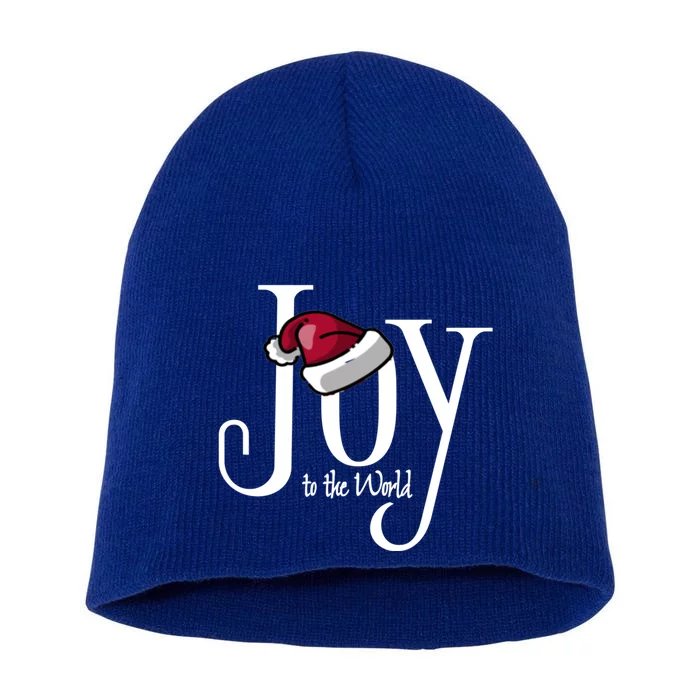 Joy To The World Christian Christmas Gift Short Acrylic Beanie