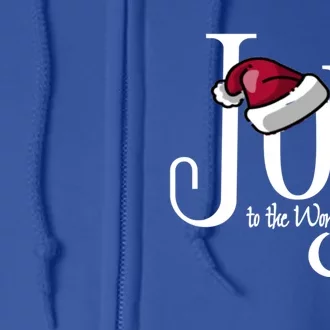 Joy To The World Christian Christmas Gift Full Zip Hoodie