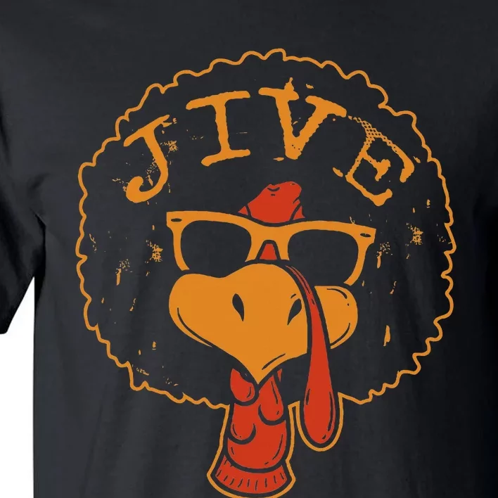 Jive Thanksgiving Turkey Funny 70s Tall T-Shirt