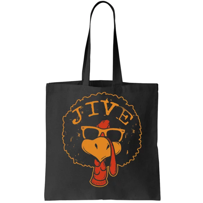 Jive Thanksgiving Turkey Funny 70s Tote Bag