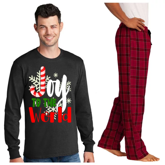 Joy To The World Christmas Festive Long Sleeve Pajama Set