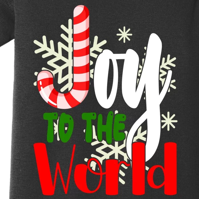 Joy To The World Christmas Festive Baby Bodysuit