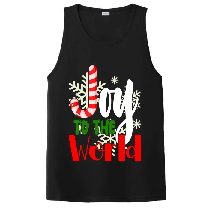 Joy To The World Christmas Festive Performance Tank