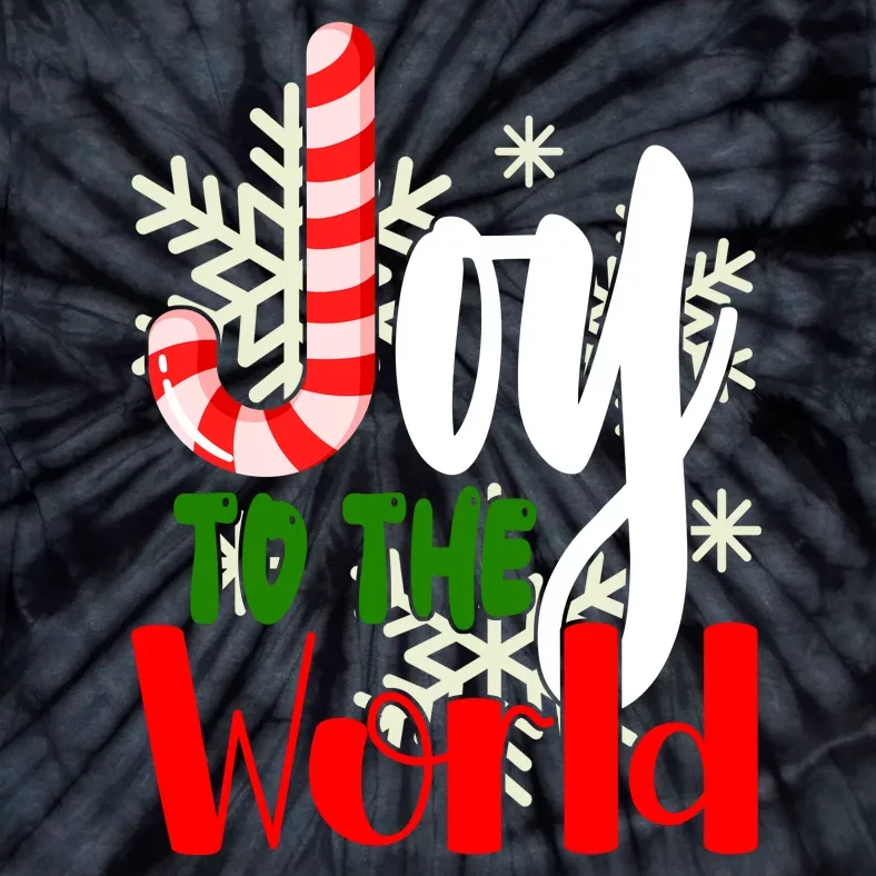 Joy To The World Christmas Festive Tie-Dye T-Shirt