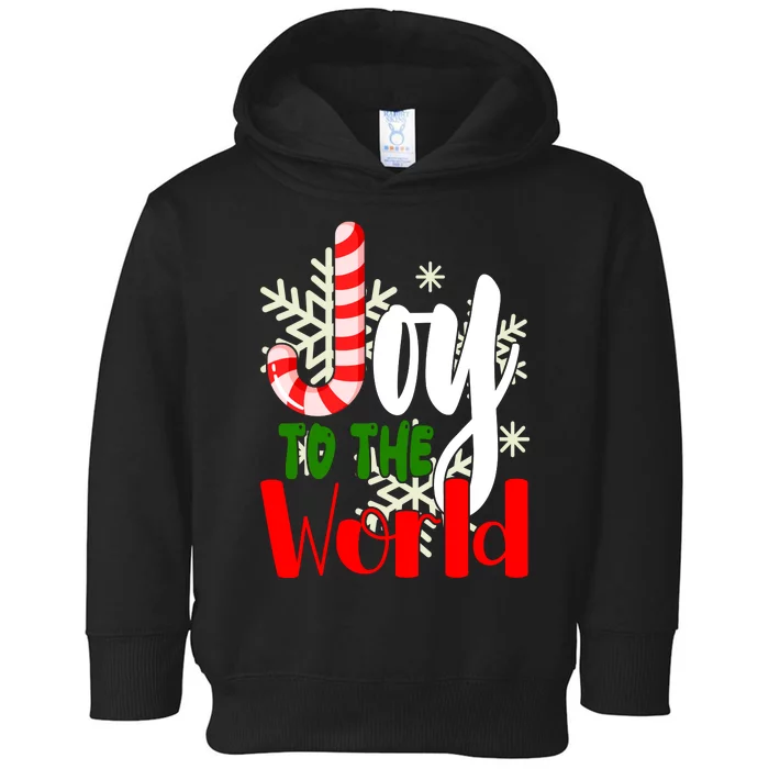 Joy To The World Christmas Festive Toddler Hoodie