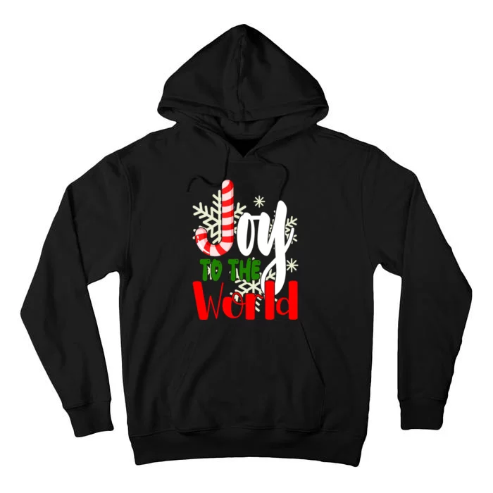 Joy To The World Christmas Festive Tall Hoodie