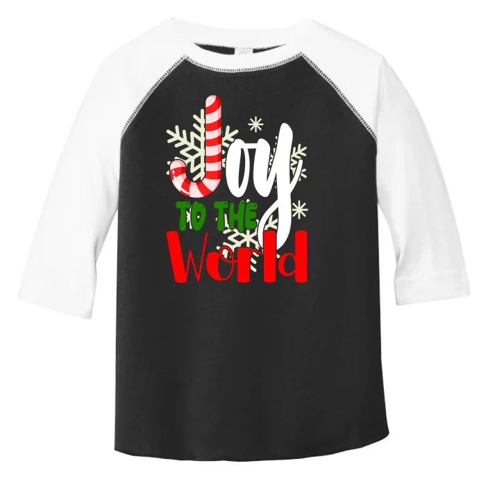 Joy To The World Christmas Festive Toddler Fine Jersey T-Shirt