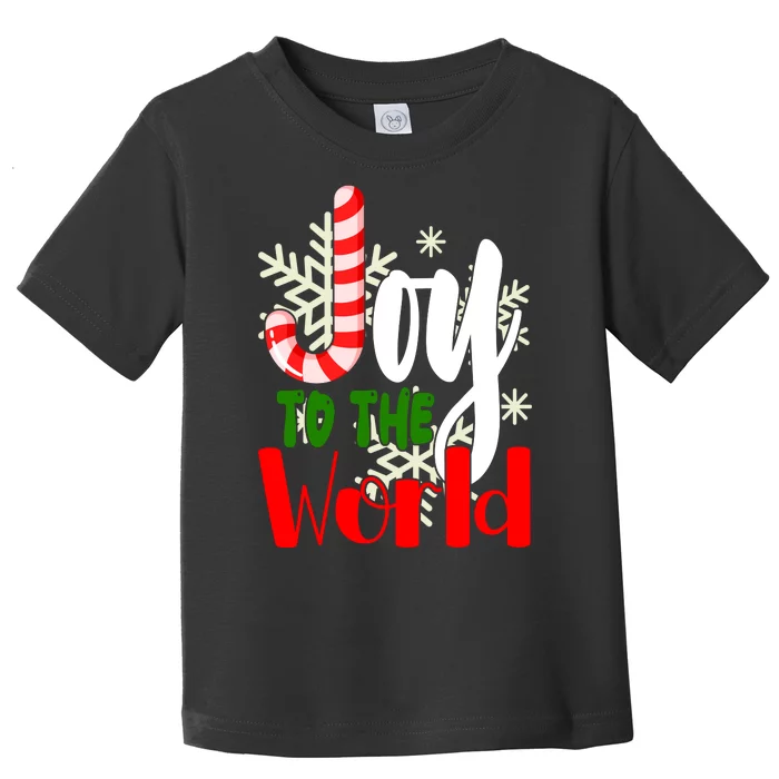 Joy To The World Christmas Festive Toddler T-Shirt