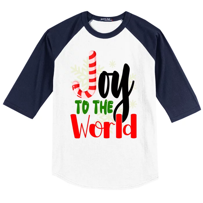 Joy To The World Christmas Festive Baseball Sleeve Shirt