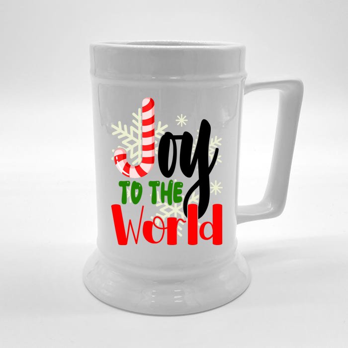 Joy To The World Christmas Festive Front & Back Beer Stein