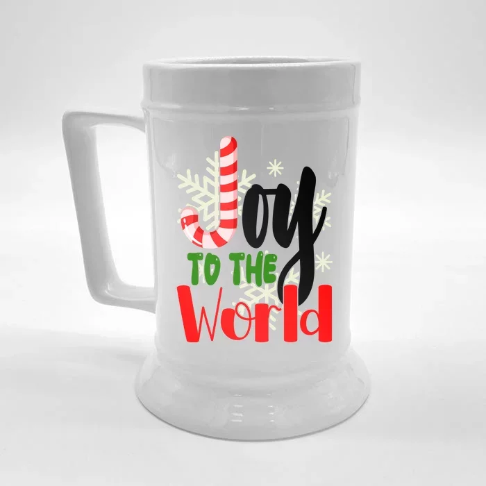 Joy To The World Christmas Festive Front & Back Beer Stein