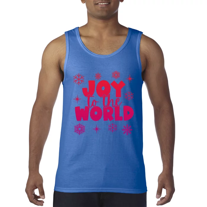 Joy To The World Christmas Holiday Funny Gift Tank Top