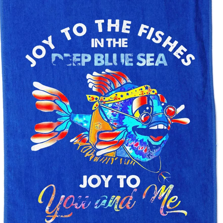 Joy To The Fishes In The Deep Blue Sea Joy To You And Me Platinum Collection Golf Towel