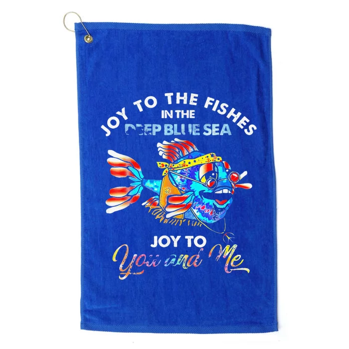 Joy To The Fishes In The Deep Blue Sea Joy To You And Me Platinum Collection Golf Towel