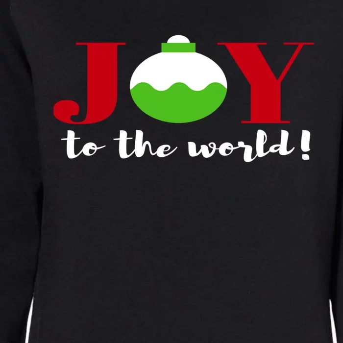 Joy To The World Christmas Ornat Cool Gift Womens California Wash Sweatshirt