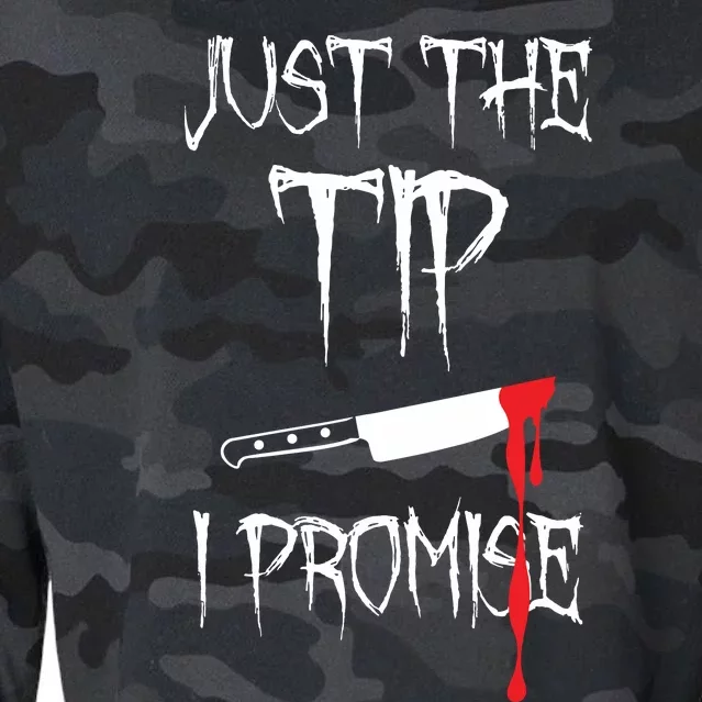 Just The Tip I Promise Cropped Pullover Crew