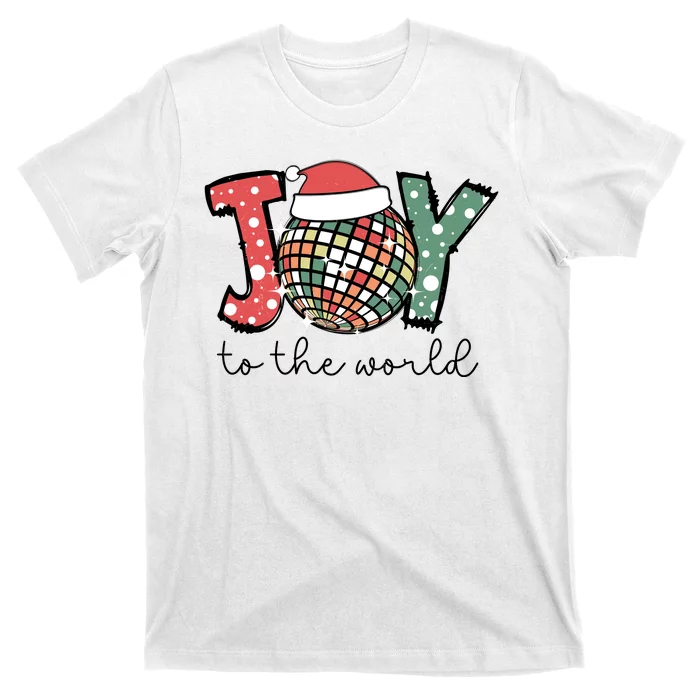 Joy To The World Disco Christmas Holiday T-Shirt