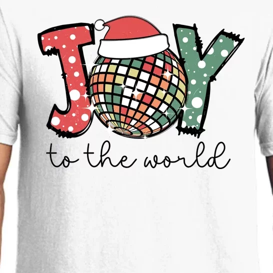 Joy To The World Disco Christmas Holiday Pajama Set