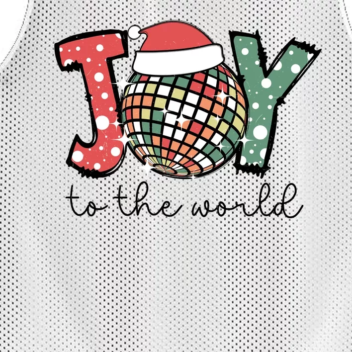 Joy To The World Disco Christmas Holiday Mesh Reversible Basketball Jersey Tank