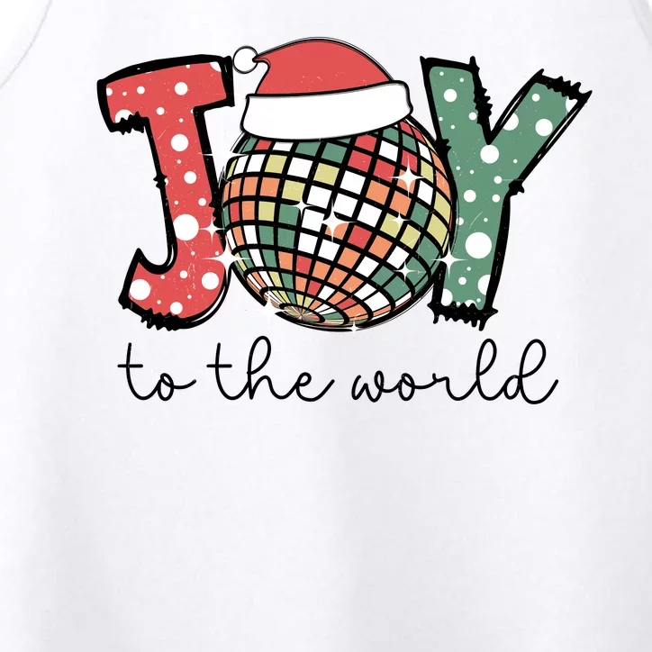 Joy To The World Disco Christmas Holiday Performance Tank