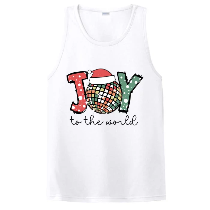 Joy To The World Disco Christmas Holiday Performance Tank