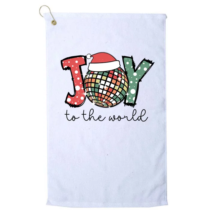 Joy To The World Disco Christmas Holiday Platinum Collection Golf Towel