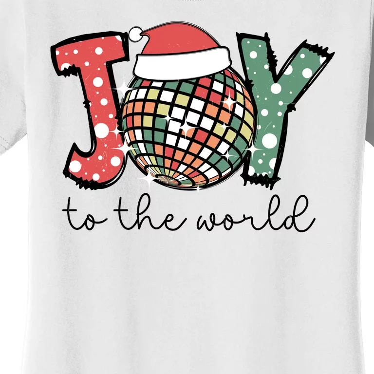 Joy To The World Disco Christmas Holiday Women's T-Shirt