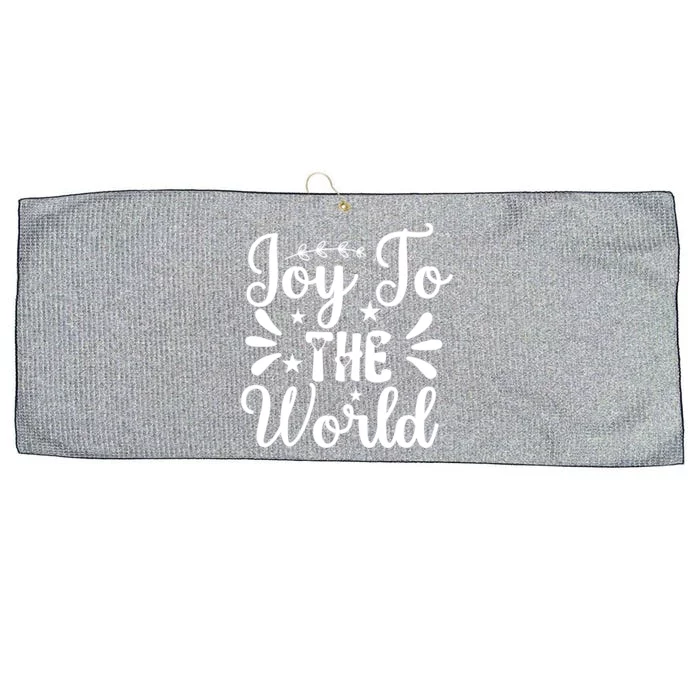 Joy To The World Funny Graphic Tees And Gift Large Microfiber Waffle Golf Towel