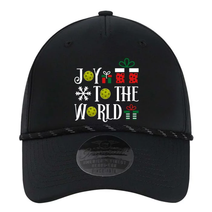 Joy To The World Pickleball Christmas Gift Performance The Dyno Cap