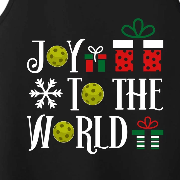 Joy To The World Pickleball Christmas Gift Performance Tank