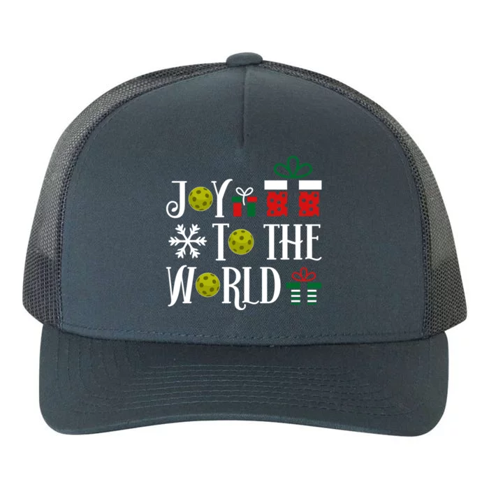 Joy To The World Pickleball Christmas Gift Yupoong Adult 5-Panel Trucker Hat