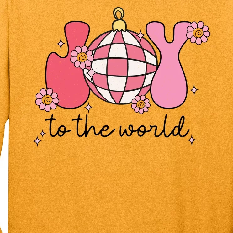 Joy To The World Cute Disco Holiday Long Sleeve Shirt