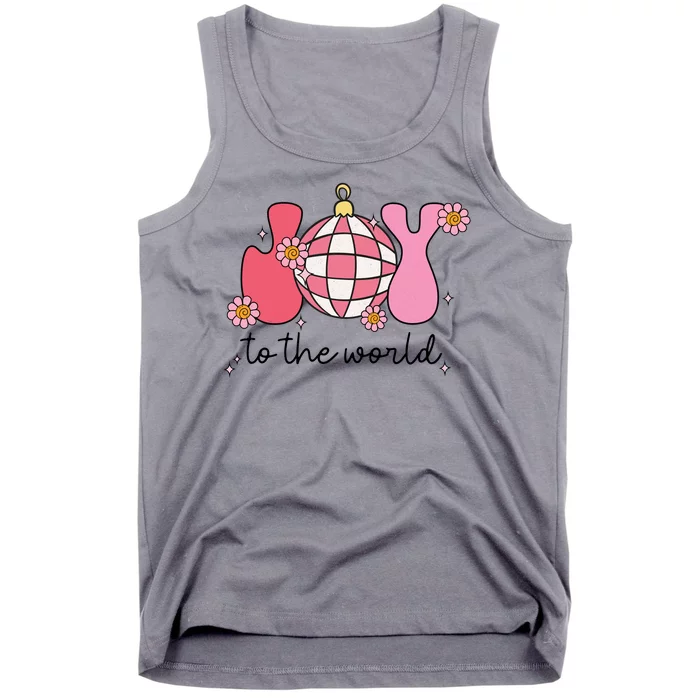 Joy To The World Cute Disco Holiday Tank Top