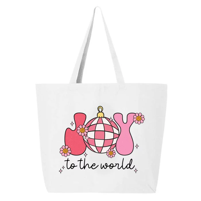 Joy To The World Cute Disco Holiday 25L Jumbo Tote