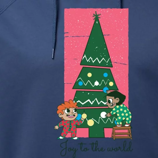 Joy To The World Gift Performance Fleece Hoodie