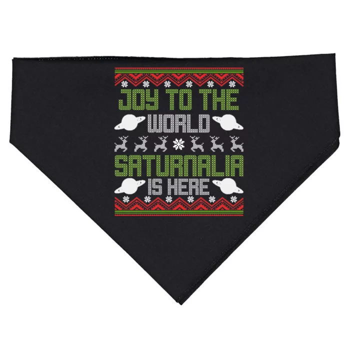 Joy To The World Saturnalia Ro Empire History Christmas Cute Gift USA-Made Doggie Bandana