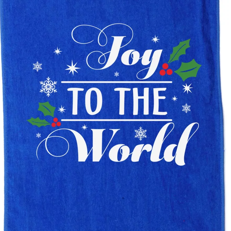 Joy To The World Snowflake Christmas Cool Gift Platinum Collection Golf Towel