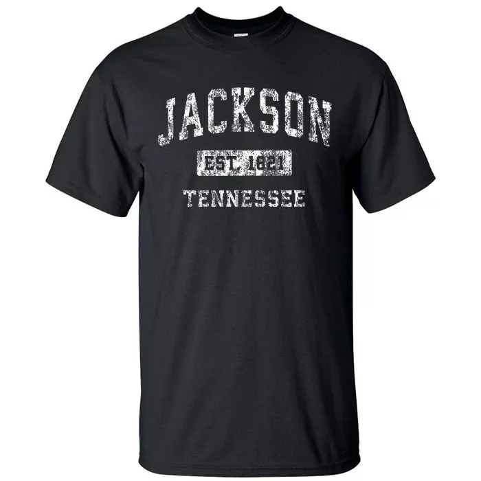 Jackson Tennessee Tn Vintage Established Sports Tall T-Shirt